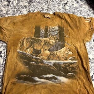 The Mountain Tan Wolf Tee 2000 XL shirt